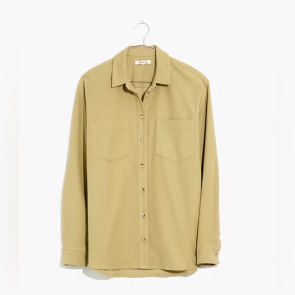 Madewell Moleskine Sunday Shirt Jacket in Camel Size Small - Picture 3 of 3